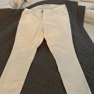 Cream jeans
